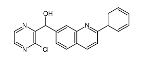 (3-chloropyrazin-2-yl)(2-phenylquinolin-7-yl)Methanol结构式