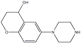 6-(piperazin-1-yl)chroman-4-ol Structure