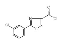 2-(3-氯苯基)-1,3-噻唑-4-羰酰氯结构式