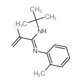 2-Propenimidamide, 2-chloro-N-(1, 1-dimethylethyl)-N-(2-methylphenyl)-结构式