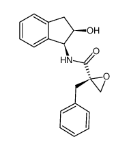 (2R)-2-benzyl-oxirane-N-[(1S,2R)-2-hydroxy-indan-1-yl]-2-carboxylic acid amide结构式