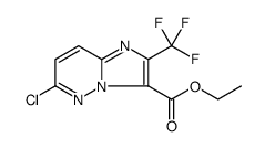 6-CHLORO-2-TRIFLUOROMETHYL-IMIDAZO[1,2-B]PYRIDAZINE-3-CARBOXYLIC ACID ETHYL ESTER结构式