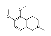 5,6-dimethoxy-2-methyl-3,4-dihydro-1H-isoquinoline结构式