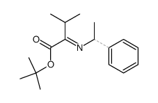 tert-butyl 3-methyl-2-((1-phenylethyl)imino)butanoate结构式