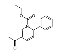 ethyl 5-acetyl-2-phenylpyridine-1(2H)-carboxylate结构式