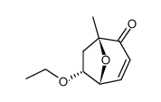 6-endo-6-ethoxy-1-methyl-8-oxabicyclo<3,2,1>oct-3-en-2-one结构式