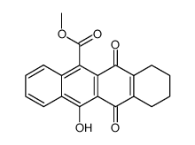 12-Hydroxy-6,11-dioxo-6,7,8,9,10,11-hexahydro-naphthacene-5-carboxylic acid methyl ester结构式