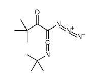 2-azido-1-tert-butylimino-4,4-dimethylpent-1-en-3-one结构式