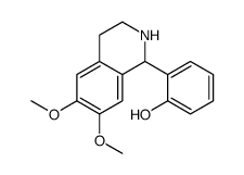 2-(6,7-dimethoxy-1,2,3,4-tetrahydroisoquinolin-1-yl)phenol结构式