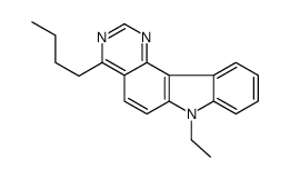4-butyl-7-ethylpyrimido[5,4-c]carbazole Structure