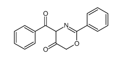 4-benzoyl-2-phenyl-4H-1,3-oxazin-5-one Structure