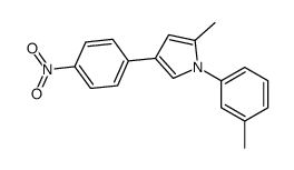 2-methyl-1-(3-methylphenyl)-4-(4-nitrophenyl)pyrrole结构式