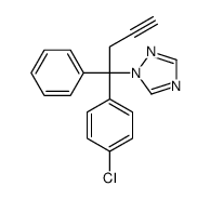 1-[1-(4-chlorophenyl)-1-phenylbut-3-ynyl]-1,2,4-triazole结构式