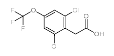 2,6-DICHLORO-4-(TRIFLUOROMETHOXY)PHENYLACETIC ACID Structure