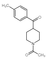 1-ACETYL-4-(P-METHYLBENZOYL)PIPERIDINE Structure