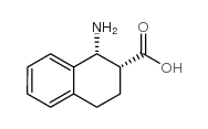 (1R,2R)-1-amino-1,2,3,4-tetrahydronaphthalene-2-carboxylic acid结构式