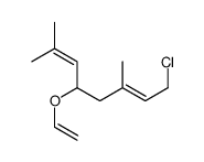 1-chloro-5-ethenoxy-3,7-dimethylocta-2,6-diene结构式