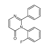 3-(2-fluorophenyl)-2-phenylpyrimidin-4-one Structure