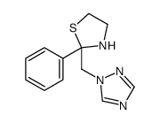 2-phenyl-2-(1,2,4-triazol-1-ylmethyl)-1,3-thiazolidine结构式