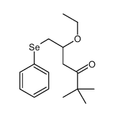 5-ethoxy-2,2-dimethyl-6-phenylselanylhexan-3-one Structure