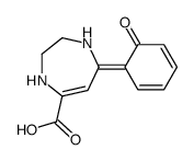 (7Z)-7-(6-oxocyclohexa-2,4-dien-1-ylidene)-1,2,3,4-tetrahydro-1,4-diazepine-5-carboxylic acid Structure