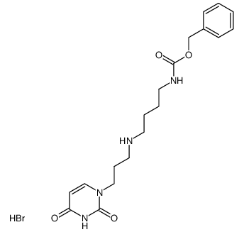 N-<3-(1-uracilyl)propyl>-N'-carbobenzoxytetramethylenediamine hydrobromide Structure