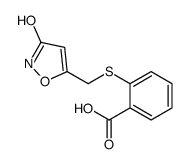 2-[(3-oxo-1,2-oxazol-5-yl)methylsulfanyl]benzoic acid结构式