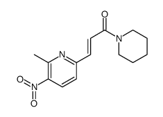 3-(6-methyl-5-nitropyridin-2-yl)-1-piperidin-1-ylprop-2-en-1-one Structure