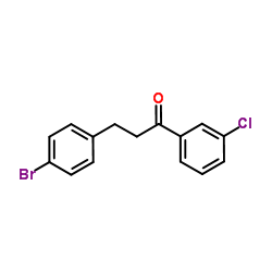 3-(4-Bromophenyl)-1-(3-chlorophenyl)-1-propanone Structure
