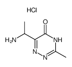 6-(1-aminoethyl)-3-methyl-1,2,4-triazin-5(4H)-one dihydrochloride Structure