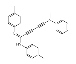 5-(Methylphenylamino)-N1,N2-di(p-tolyl)-2,4-pentadiinamidin Structure
