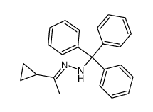 cyclopropylmethylketone tritylhydrazone Structure