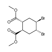 4c,5t-Dibrom-cyclohexan-1r,2t-dicarbonsaeure-dimethylester结构式