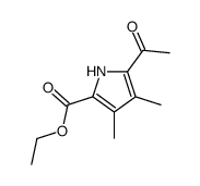 ethyl 5-acetyl-3,4-dimethyl-1H-pyrrole-2-carboxylate结构式