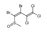 1,2-dibromo-3,4,4-trichloro-1-methylsulfinylbuta-1,3-diene结构式