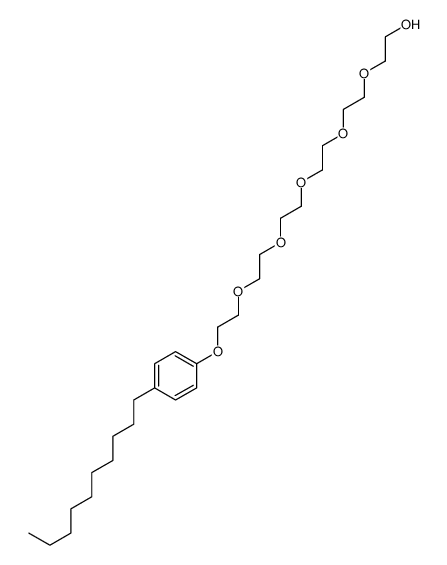 2-[2-[2-[2-[2-[2-(4-decylphenoxy)ethoxy]ethoxy]ethoxy]ethoxy]ethoxy]ethanol Structure