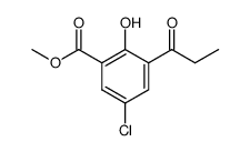 methyl 5-chloro-3-propionylsalicylate结构式