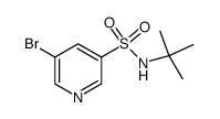5-bromo-pyridine-3-sulfonic acid tert-butylamide结构式