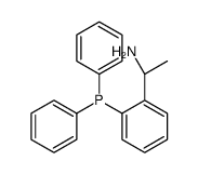 (S)-1-[2-(二苯基膦基)苯基]乙基胺结构式