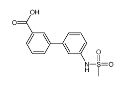 3-[3-(methanesulfonamido)phenyl]benzoic acid结构式
