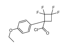 1-(4-ethoxyphenyl)-2,2,3,3-tetrafluorocyclobutane-1-carbonyl chloride结构式