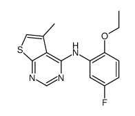 N-(2-ethoxy-5-fluorophenyl)-5-methylthieno[2,3-d]pyrimidin-4-amine Structure