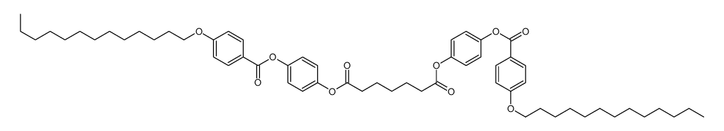 bis[4-(4-tridecoxybenzoyl)oxyphenyl] heptanedioate结构式