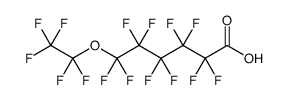 Hexanoic acid, 2,2,3,3,4,4,5,5,6,6-decafluoro-6-(1,1,2,2,2-pentafluoroethoxy)结构式