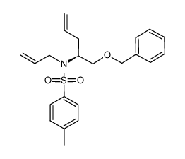 (2S)-N-allyl-N-(1-benzyloxymethyl-but-3-enyl)-4-methyl-benzenesulfonamide Structure