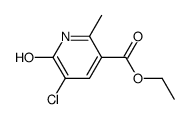 ethyl 5-chloro-6-hydroxy-2-methylnicotinate Structure