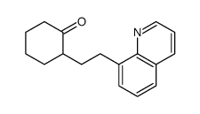 2-(2-quinolin-8-ylethyl)cyclohexan-1-one结构式