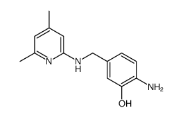 2-amino-5-[[(4,6-dimethylpyridin-2-yl)amino]methyl]phenol Structure