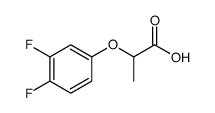 Propanoic acid, 2-(3,4-difluorophenoxy) Structure
