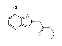 ethyl 2-(7-chloropyrazolo[4,3-d]pyrimidin-2-yl)acetate结构式